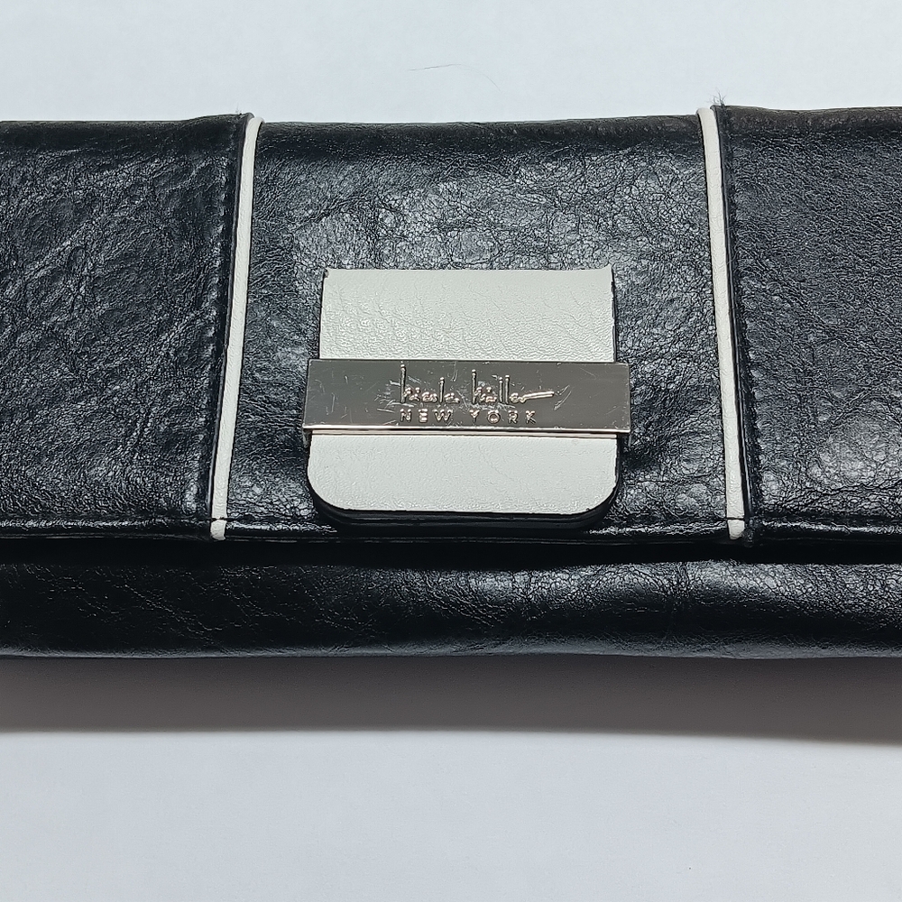 Nicole Miller Black and White Clutch